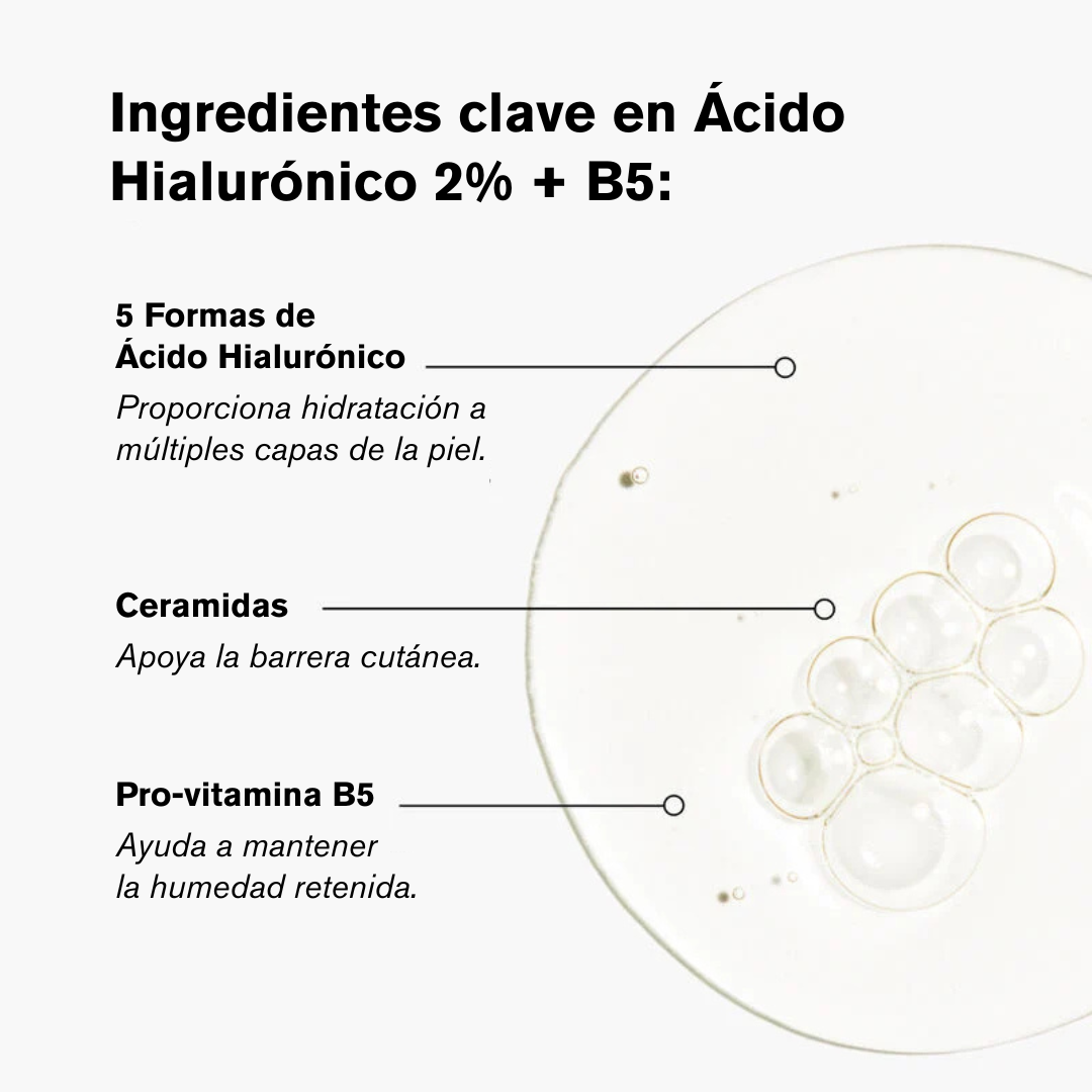 The Ordinary Ácido Hialurónico 2% + B5 (con ceramidas)